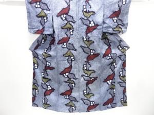 アンティーク　有松鳴海本絞り　抽象模様着物